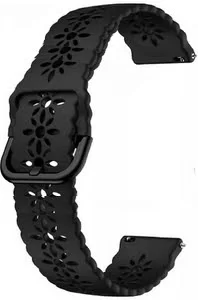 czarny silikonowy haft