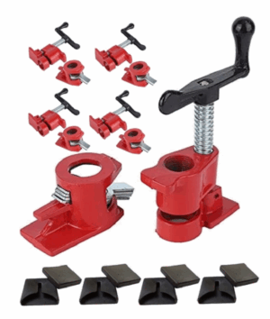 4-szt ścisk stolarski rurowy bezkońcowy 3/4 V1