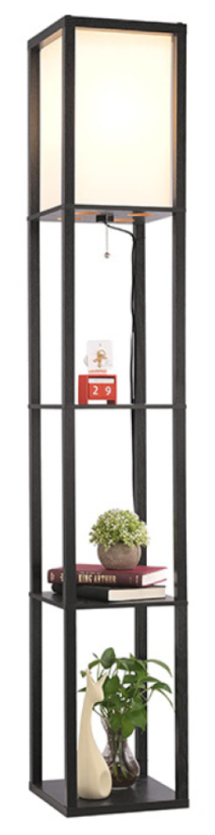 Regał na książki z lampką