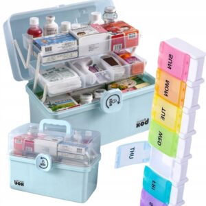 Organizer pojemnik na leki kasetka apteczka 34 x 2