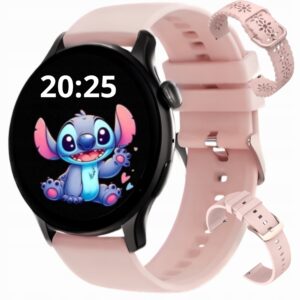 Smartwatch dla dziewczynki czarny -3 paski