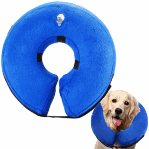 Dmuchany kołnierz dla psa L niebieski