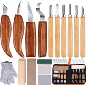 Noże do rzeźbienia w drewnie zestaw
