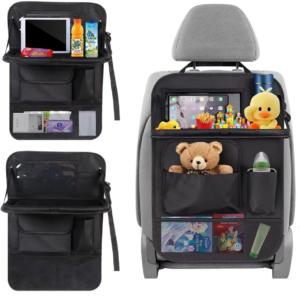 Organizer na fotel samochodowy z półką i kieszonka