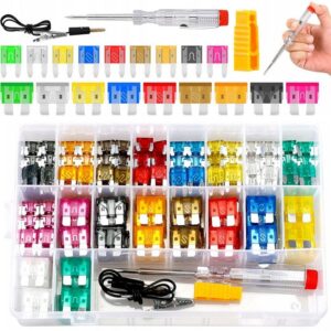 Zestaw bezpieczników samochodowych 180 szt