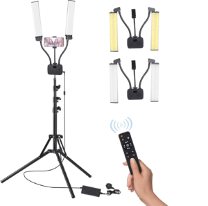 Podwójna lampa kosmetyczna led statyw